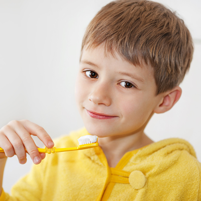 brushing and flossing